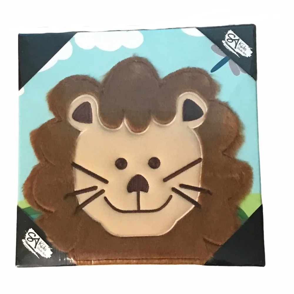 Studio Arts Kids Furry Lion Canvas Wall Art‎